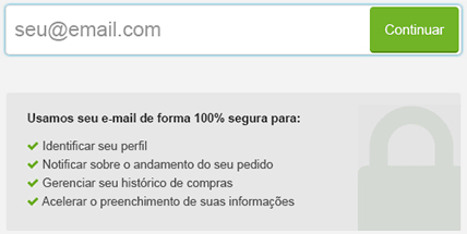 Imagem da página de identificação do cliente