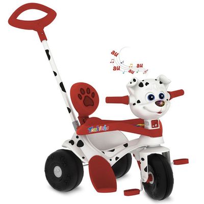 Triciclo Tonkinha Doggy Bandeirante Passeio e Pedal 702, Branco/Vermelho Menor preço em Triciclo Tonkinha Doggy Bandeirante Passeio e Pedal 702, Branco/Vermelho