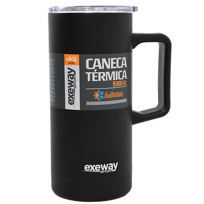 Caneca Térmica Exeway 510ml, Preta é boa?