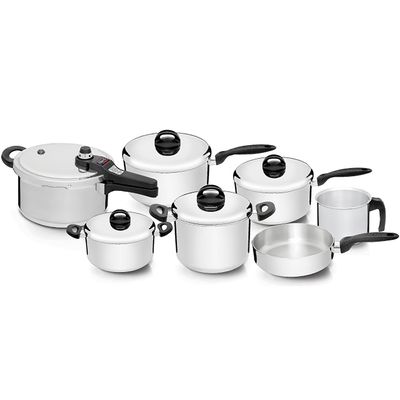 Conjunto de Panelas Nigro Alumínio Polido Eterna 7 Peças Menor preço em Conjunto de Panelas Nigro Alumínio Polido Eterna 7 Peças