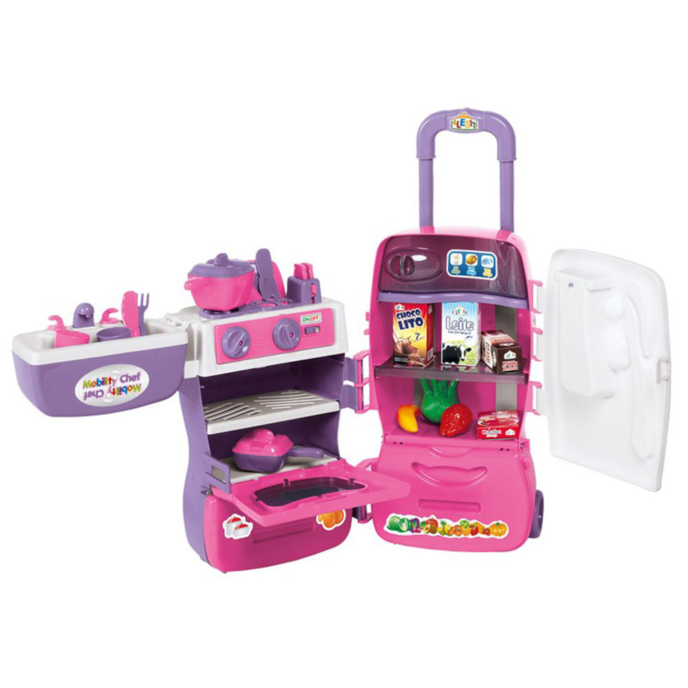 Kit Cozinha Infantil Calesita Mobility Chef Rosa Lil S Supermuffato Kit Cozinha Infantil Calesita Mobility Chef Rosa Lil S Supermuffato