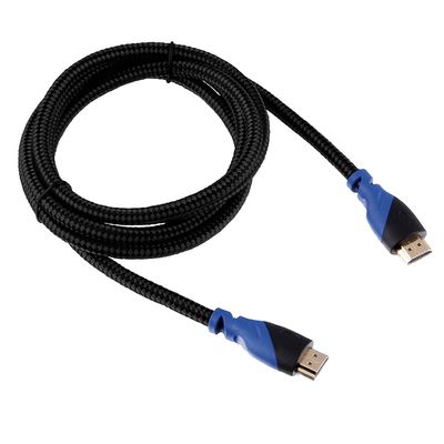 Cabo-HDMI-1.4-Nylon-1.8m-com-Conector-Banhado-a-Ouro-Preto-Multilaser