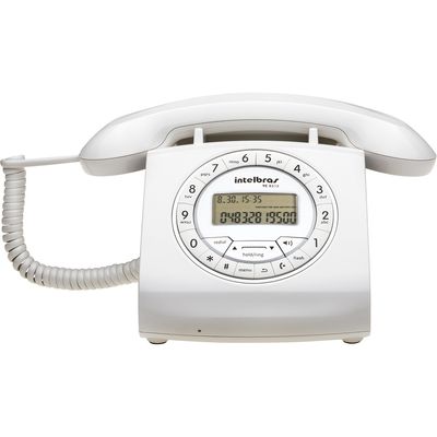 Telefone Intelbras Retrô TC-8312 com Identificador de Chamadas, Branco Menor preço em Telefone Intelbras Retrô TC-8312 com Identificador de Chamadas, Branco