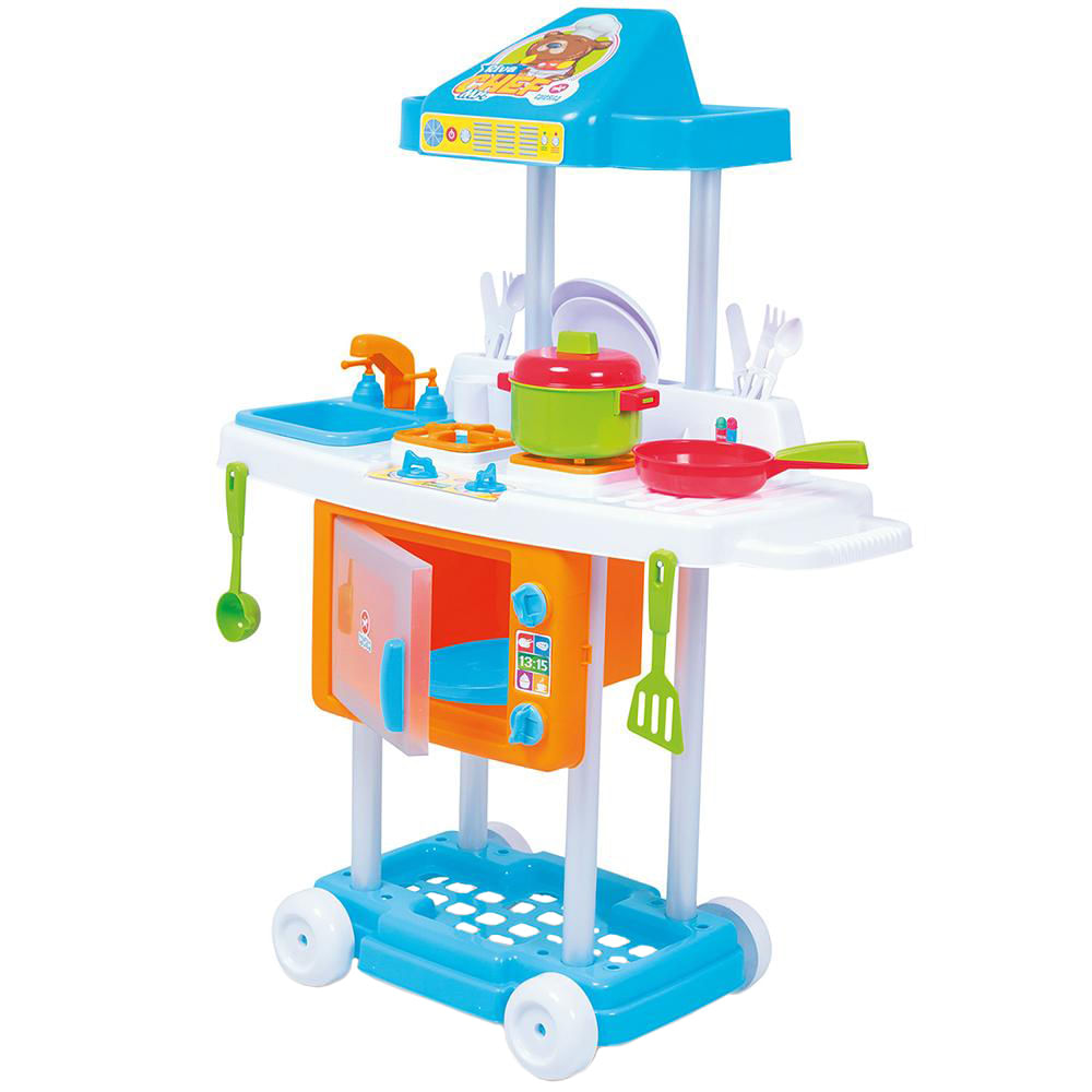 Cozinha Infantil Calesita 1301 Riva Mr Chef Azul Branco Shopfato Cozinha Infantil Calesita 1301 Riva Mr Chef Azul Branco Shopfato