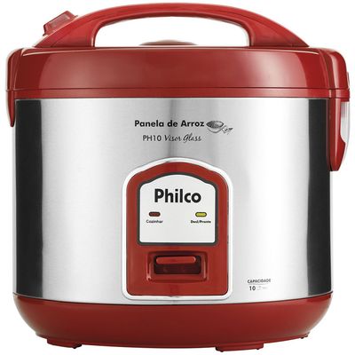 Panela Elétrica de Arroz Philco Visor Glass PH10 127V, Inox/Vermelha é boa?
