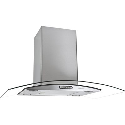 Coifa de Ilha Fogatti 90cm Vidro Curvo Inox Menor preço em Coifa de Ilha Fogatti 90cm Vidro Curvo Inox