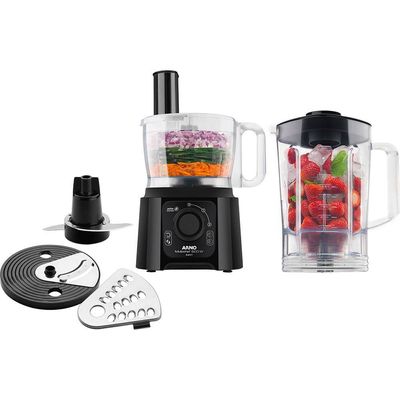 Processador de Alimentos Arno Multichef 4 em 1 600W, Preto Menor preço em Processador de Alimentos Arno Multichef 4 em 1 600W, Preto
