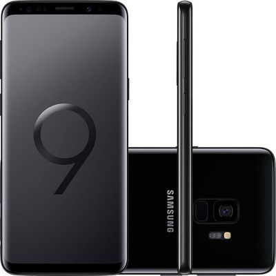 Smartphone Samsung Galaxy S9 SM-G9600, 4G Android 8.0 Octa Core 2.8GHz 128GB Câmera 12MP Tela 5.8", Preto Smartphone Samsung Galaxy S9 SM-G9600, 4G Android 8.0 Octa Core 2.8GHz 128GB Câmera 12MP Tela 5.8", Preto