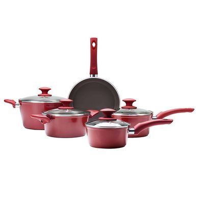 Conjunto de Panelas 5 Peças Brinox Ceramic Life Optima, Vermelho Menor preço em Conjunto de Panelas 5 Peças Brinox Ceramic Life Optima, Vermelho