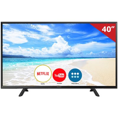 Smart TV LED 40” TC-40FS600B Panasonic, Full HD HDMI USB com Função Ultra Vivid e Wi-Fi Integrado Menor preço em Smart TV LED 40” TC-40FS600B Panasonic, Full HD HDMI USB com Função Ultra Vivid e Wi-Fi Integrado