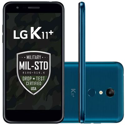 Smartphone LG K11+ LMX410BCW 4G Android 7.0 32GB Octa Core 1.5GHz Câmera 13MP Tela 5.3", Azul é boa?