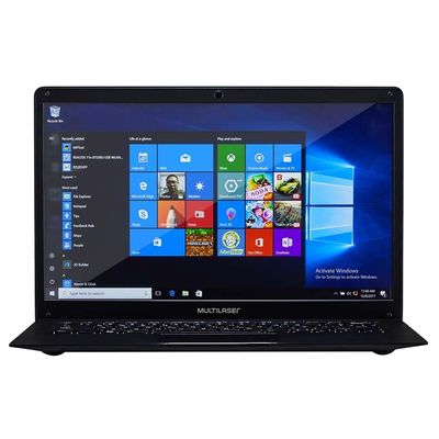 Notebook Multilaser Legacy PC208, Processador Intel Celeron 4GB 32GB Windows 10 Tela 14.1", Preto Menor preço em Notebook Multilaser Legacy PC208, Processador Intel Celeron 4GB 32GB Windows 10 Tela 14.1", Preto