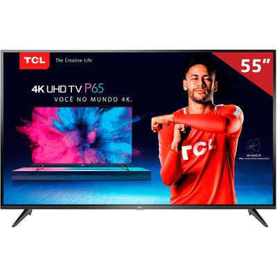 Smart TV LED 55" P65US Semp TCL, 4K HDMI USB com Wi-Fi Integrado Menor preço em Smart TV LED 55" P65US Semp TCL, 4K HDMI USB com Wi-Fi Integrado