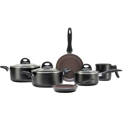 Conjunto de Panelas 6 Peças Brinox Smart Plus, Preto Menor preço em Conjunto de Panelas 6 Peças Brinox Smart Plus, Preto