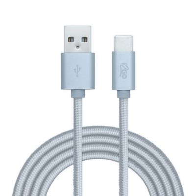 Cabo USB-C para USB-A I2GO Pro 2m, Prata Cabo USB-C para USB-A I2GO Pro 2m, Prata