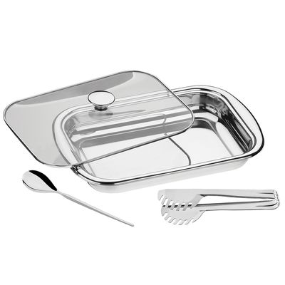 Conjunto para Assar e Servir Tramontina Cosmos 3 Peças, Inox é ruim? Conjunto para Assar e Servir Tramontina Cosmos 3 Peças, Inox é boa?