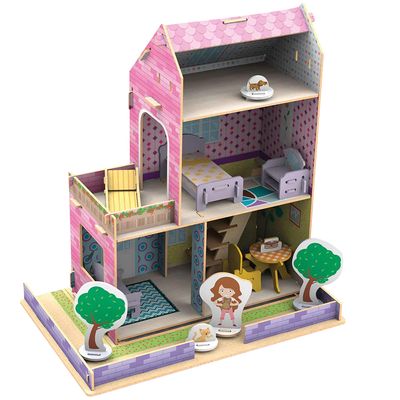 Casinha de Madeira Xalingo Little House Verão Menor preço em Casinha de Madeira Xalingo Little House Verão