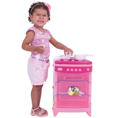 Fogão Xalingo Princesas Disney, Rosa Menor preço em Fogão Xalingo Princesas Disney, Rosa
