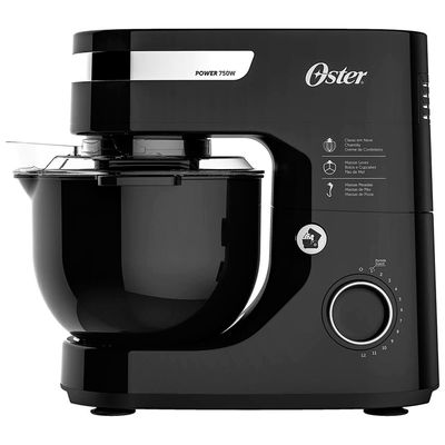 Batedeira Planetária Oster OBAT610 12 Velocidades 127V, Preta Menor preço em Batedeira Planetária Oster OBAT610 12 Velocidades 127V, Preta