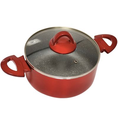 Caçarola Pratic Casa Alumínio 20cm Antiaderente, Vermelha Menor preço em Caçarola Pratic Casa Alumínio 20cm Antiaderente, Vermelha